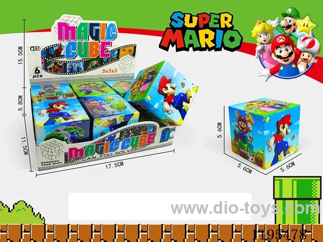 5.6CM Magic Cube UV printing Mario