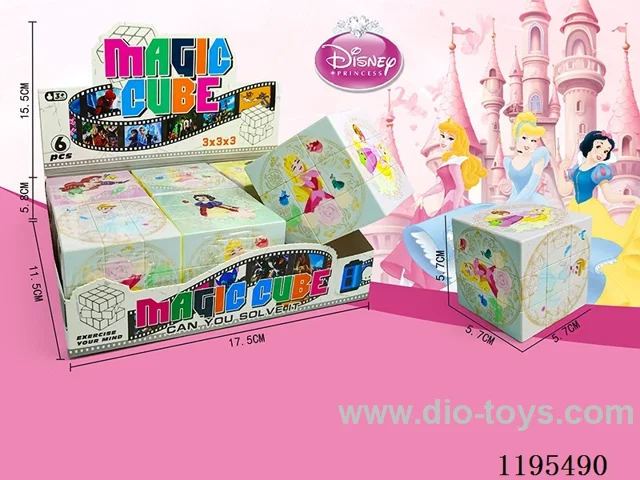 5.7CM Rubik's Cube UV Print Disney Princesses
