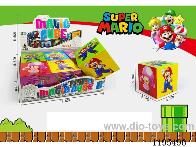 5.7CM Rubik's Cube UV Print Mario