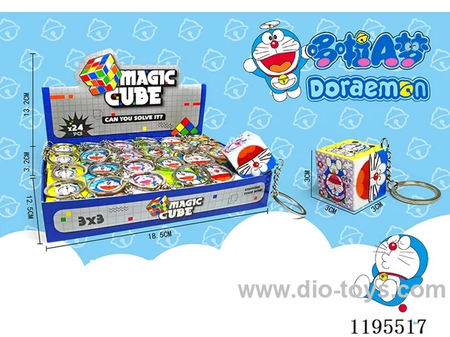 3CM 2nd order Rubik's Cube UV print Tinkerbell with keychain 24PCS