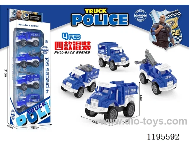 Jai-Alai police car 4pcs