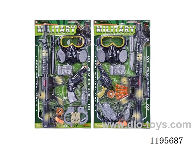 Suction plate police holster gun piece (2) police handcuffs simulation toy gun suit
