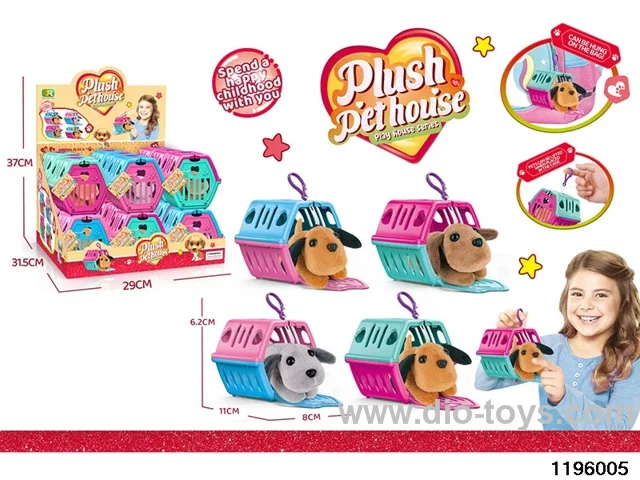 Plush Dog Pet Hanger Cage