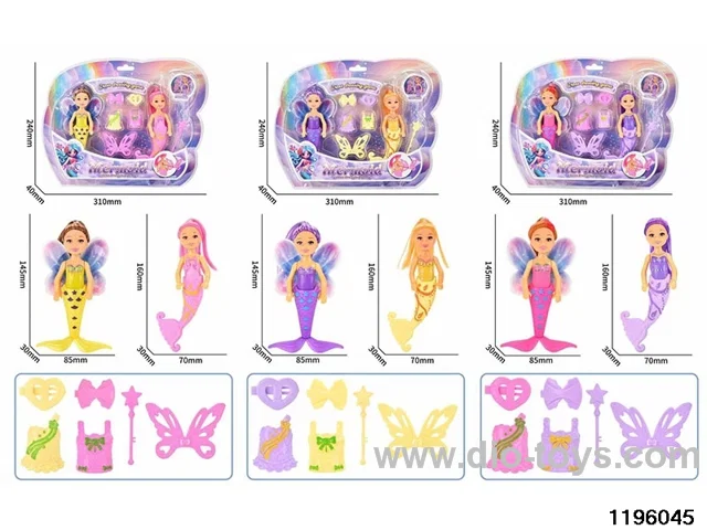 drag mermaid 2pcs