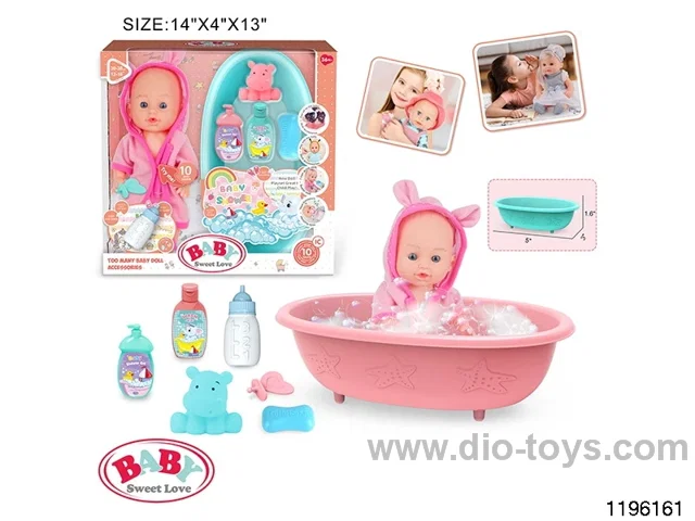 12 inch Fixed Eye Doll Set with IC