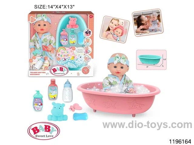 12 inch Fixed Eye Doll Set with IC