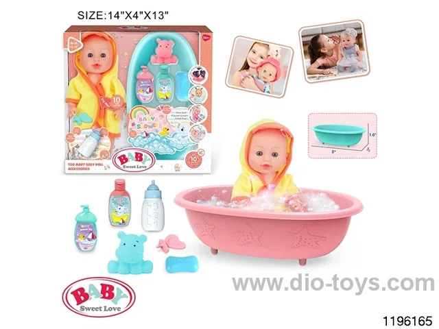 12 inch Fixed Eye Doll Set with IC