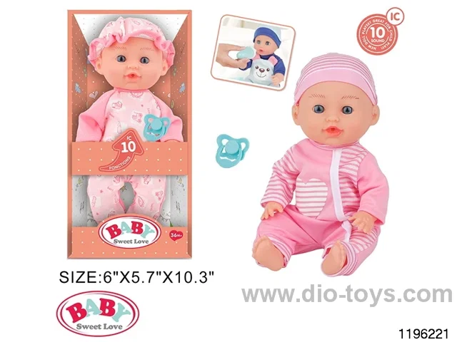 12 inch Fixed Eye Doll Set with IC
