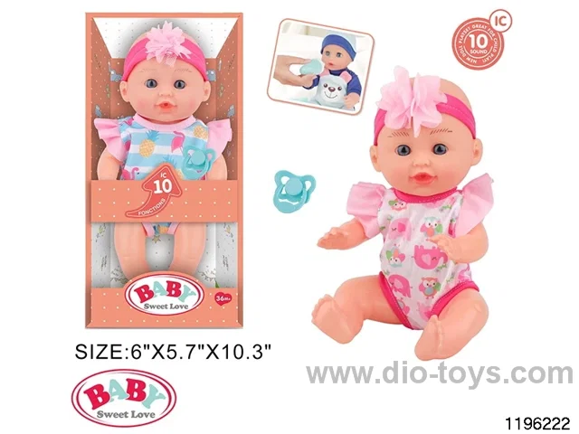 12 inch Fixed Eye Doll Set with IC
