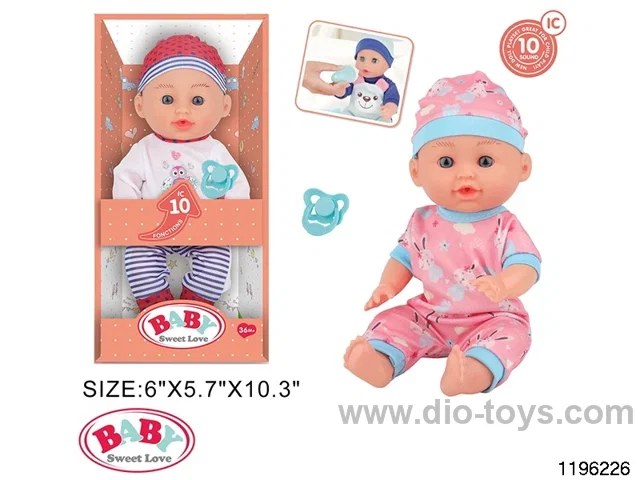 12 inch Fixed Eye Doll Set with IC