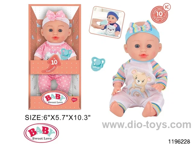 12 inch Fixed Eye Doll Set with IC