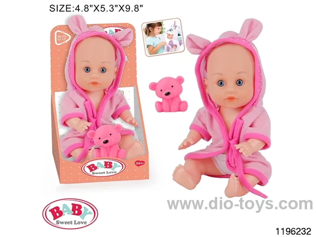12 inch Fixed Eye Doll Set