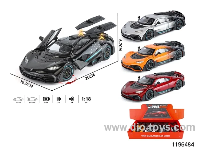 1:18 alloy pull back car