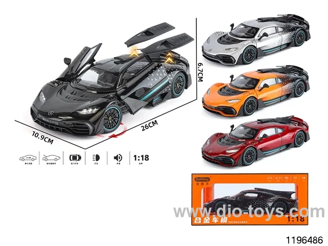 1:18 alloy pull back car