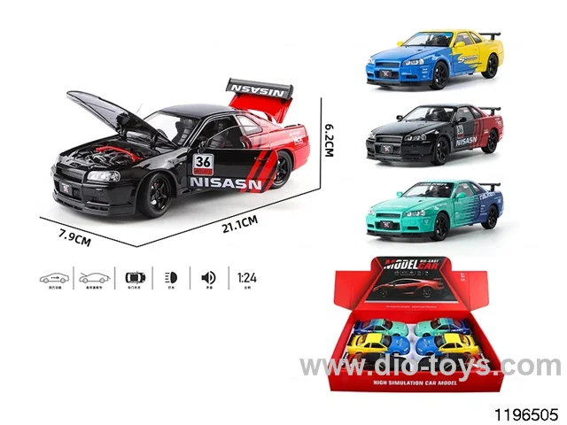 1:24 alloy pull back car
