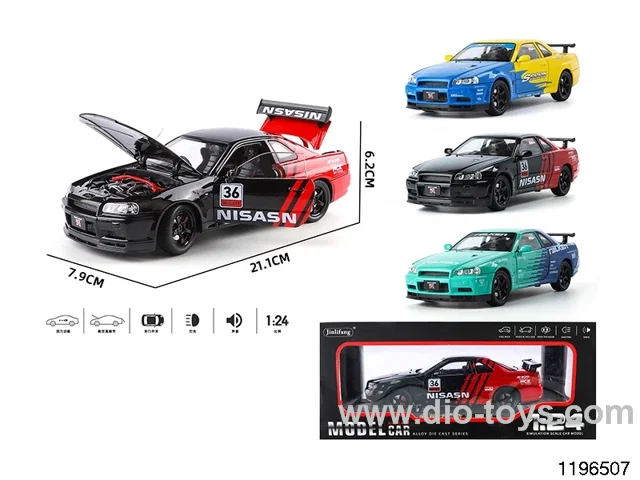 1:24 alloy pull back car