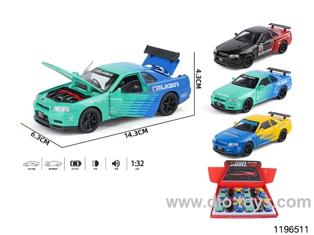 1:32 alloy pull back car