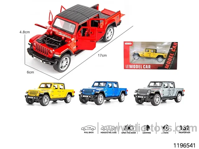 1:32 sound and light alloy pull back car