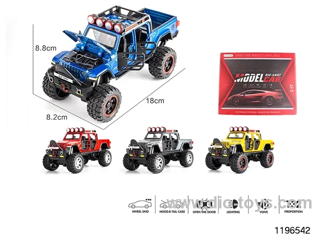 1:32 sound and light alloy pull back car