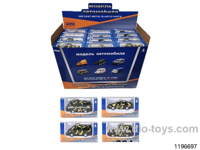 1:64 alloy pull back car