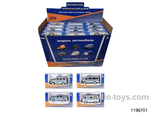1:64 alloy pull back car