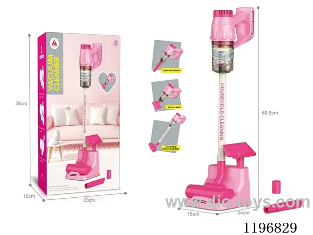 Vacuum cleaner with base set (function: electric light music vacuuming, battery 5*AA not included)