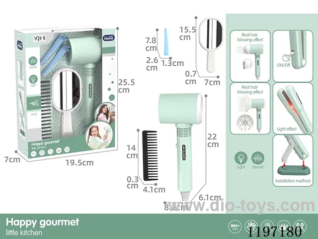 Electric Hair Dryer-3*AAA-Not Included