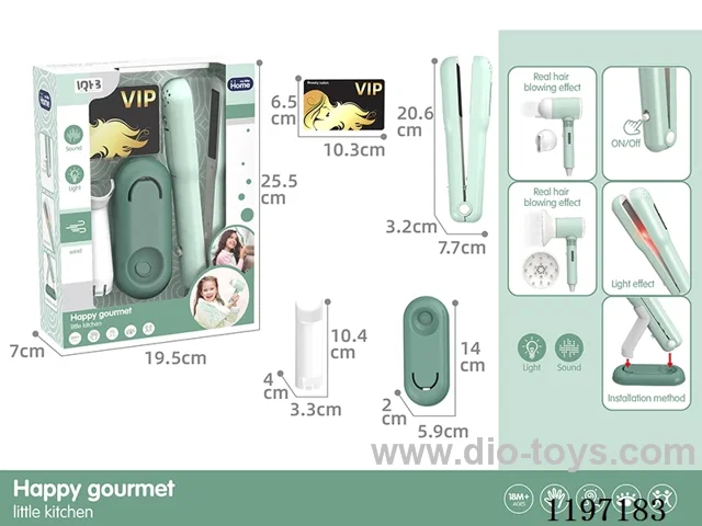 Hair Straightener-Lighting-Sound-2*AAA-Not Included