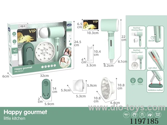 Electric Hair Dryer-3*AAA-Not Included
