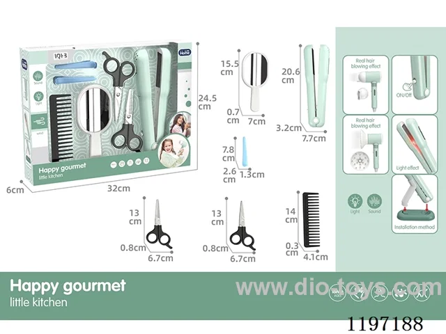 Hair Straightener-Lighting-Sound-2*AAA-Not Included