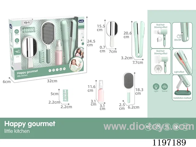 Hair Straightener-Lighting-Sound-2*AAA-Not Included