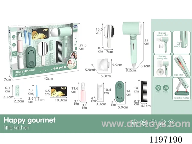 Electric Hair Dryer-3*AAA-Not Included