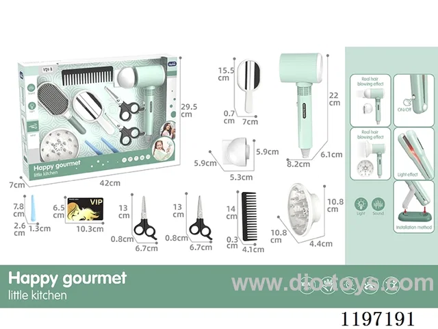 Electric Hair Dryer-3*AAA-Not Included
