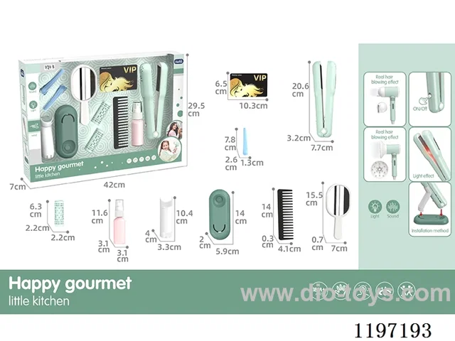 Hair Straightener-Lighting-Sound-2*AAA-Not Included