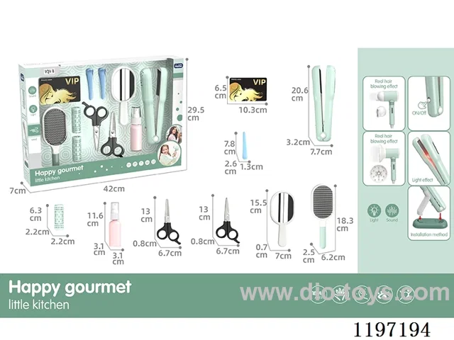 Hair Straightener-Lighting-Sound-2*AAA-Not Included