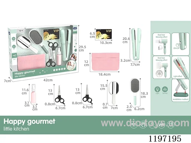 Hair Straightening Wand-Lighting-Sound-2*AAA-Not Included