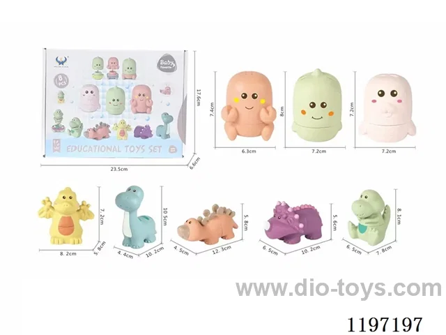 Straw material puzzle water spray dinosaur sea animals