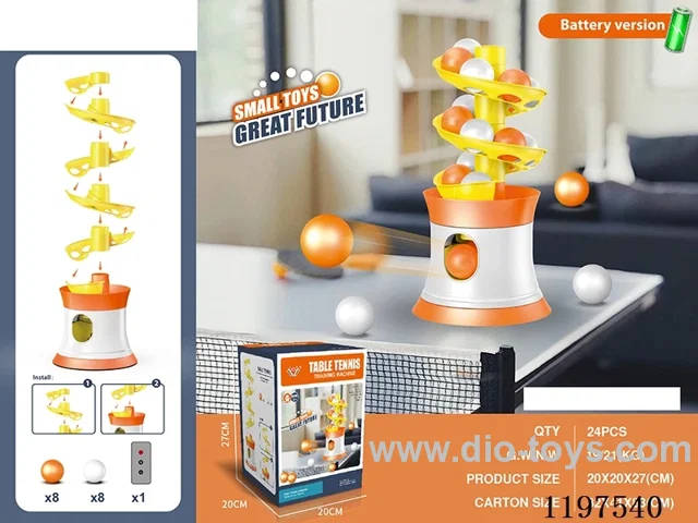 Remote Control Table Tennis Balls 4*AA Batteries