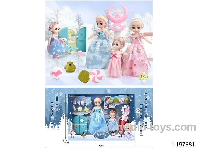 Doll Refrigerator Parent-Child Set