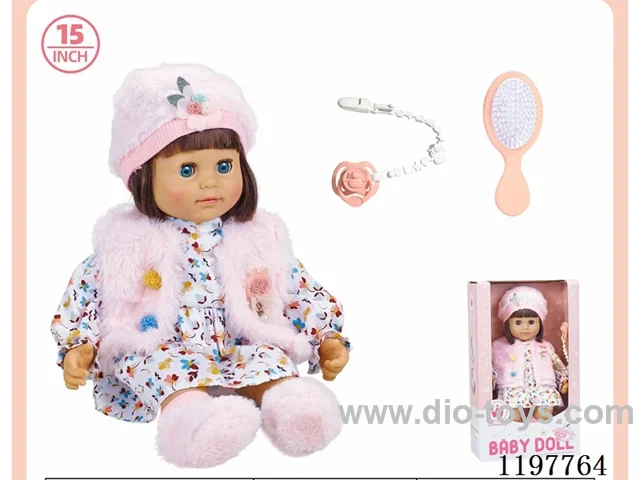 15” Cotton Body Doll + Accessories