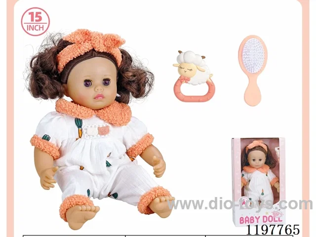 15” Cotton Body Doll + Accessories
