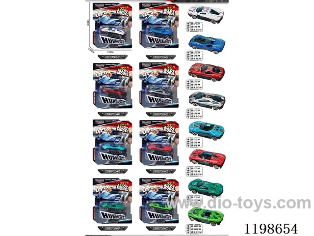 1:72 free wheel alloy car (racing)