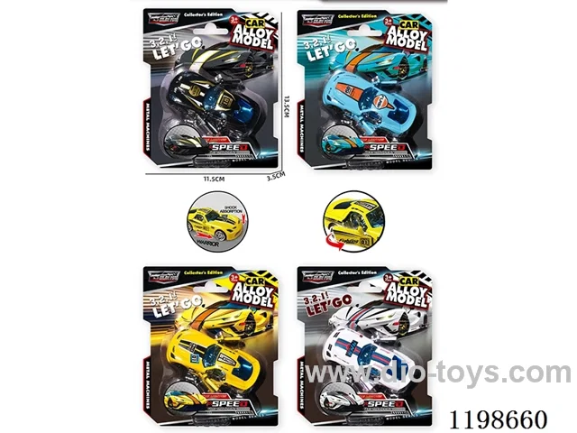 1:64 free wheel double door alloy racing car