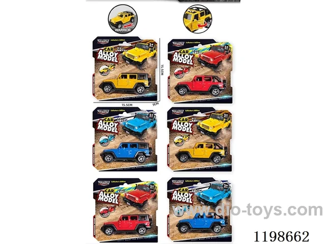 1:48 alloy pull back jeep / off road vehicle