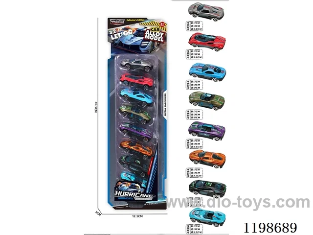 1:72 free wheel alloy car (racing)