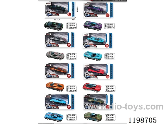 1:72 free wheel alloy car (racing)