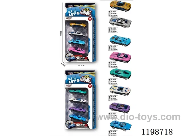 1:72 free wheel alloy car (racing)