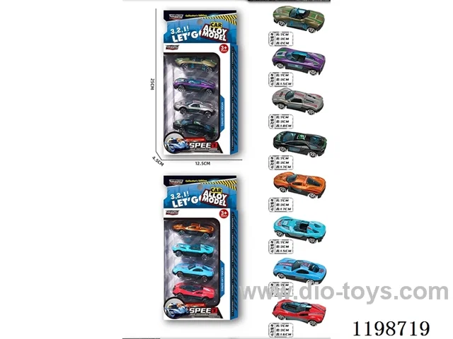 1:72 free wheel alloy car (racing)
