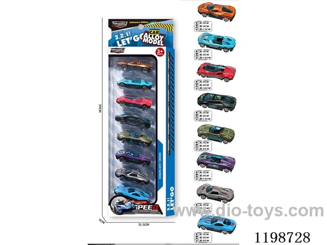 1:72 free wheel alloy car (racing)