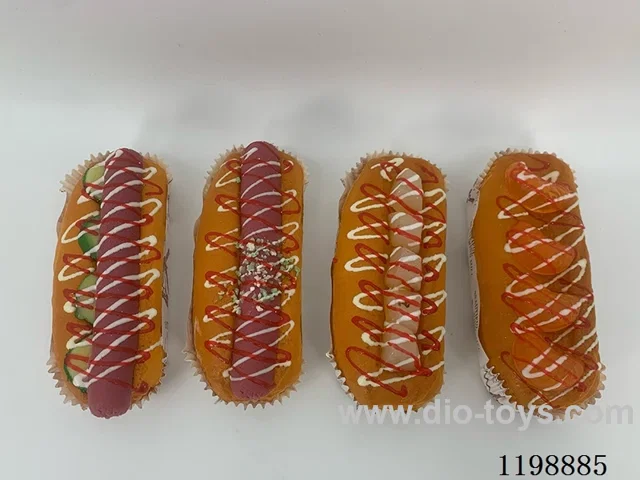 Simulation hot dog refrigerator sticker